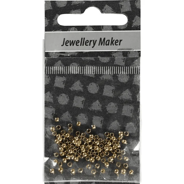 Wireklemmer Ø2 mm, 100 stk, Forgyldt